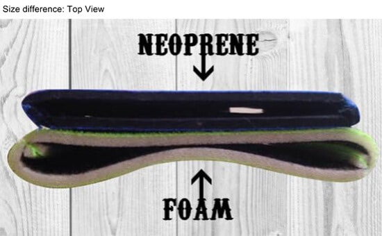 Difference between neoprene and foam koozies