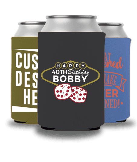 Design Custom Printed Foldable KOOZIE Can Koolers