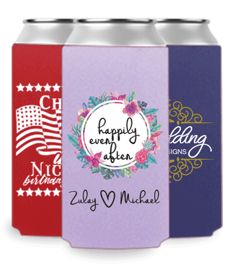 Wedding Can Cooler : Printed Samples - Foam Can 01