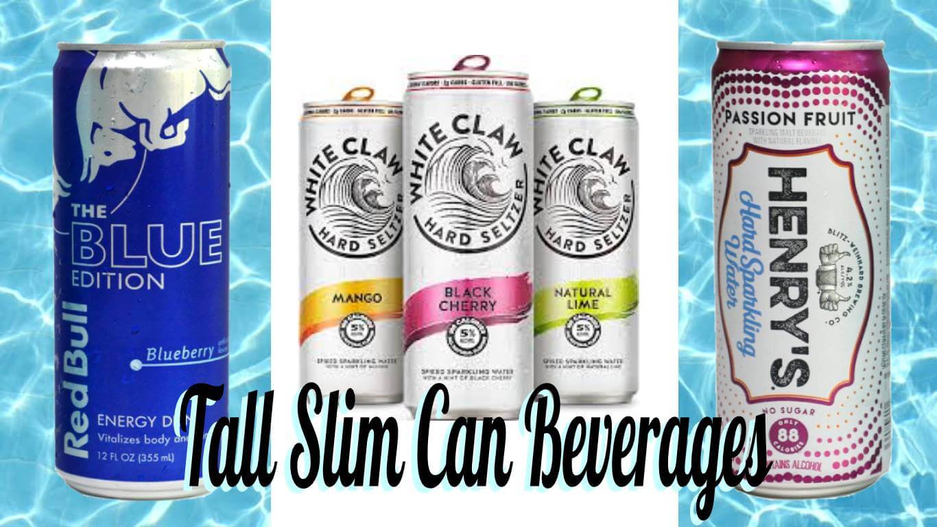 Slim Can Koozies for White Claws, Michelob Ultras. Skinny Beer Coozie –  Live Sandy