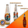 custom collapsible bottle coolies with a full-color design on them