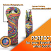 Custom neoprene wine tote coolie with full-color print