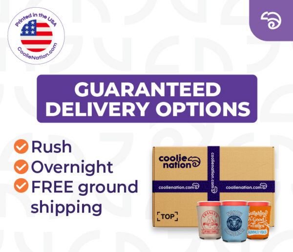 Custom solo cup koozies with fast shipping options from CoolieNation.
