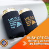 Personalized magnetic koozie, ideal for keeping drinks