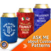 Personalized magnetic koozie with a custom pattern design