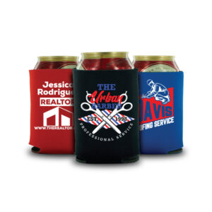 custom magnetic can koozie with business logo designs