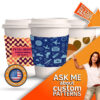 Personalized neoprene coffee sleeve koozie, perfect for custom prints and logos
