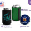 Custom collapsible magnetic can cooler with durable magnetic hold, full color or single ink print, and custom bottom print option