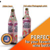 Custom wine bottle koozie with full color printing