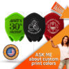 Personalized Neoprene wine glass koozie with custom print