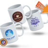 Large 15 oz coffee mugs featuring custom printing
