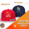 Custom hat with various design prints