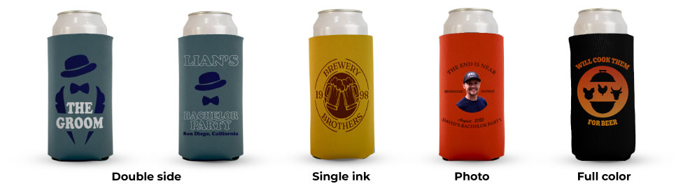 24oz Personalized Neoprene Can Koozies for Parties and Breweries