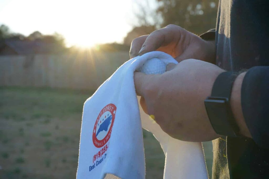 Customized golf towels with personalized logo and design