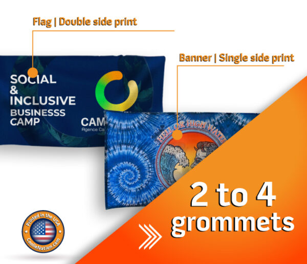 Custom banners and flags