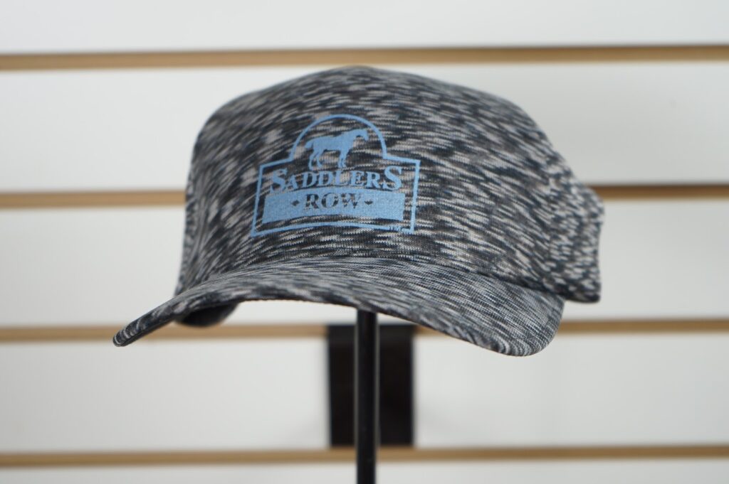 Custom hat with an equestrian logo