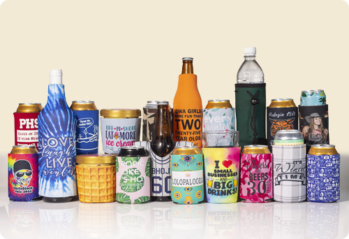 custom koozies, perfect for promoting your brand , business, weddings and events