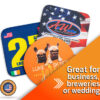 Square coasters with g full color custom print