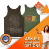 Personalized tank tops with custom full color and single ink design