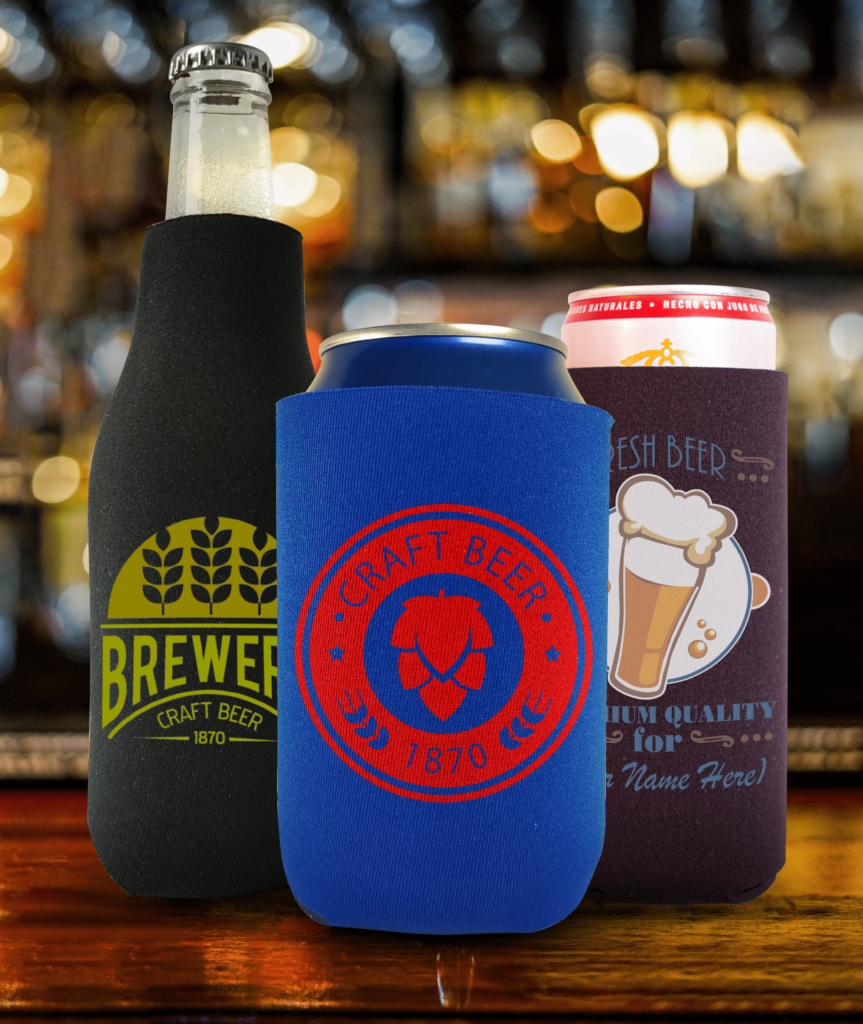 custom breweries koozies