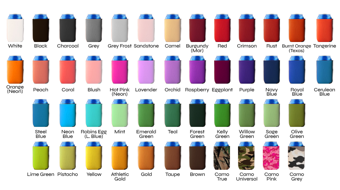 koozie colors available