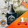 Custom growler koozie with a fun camp bachelor party design