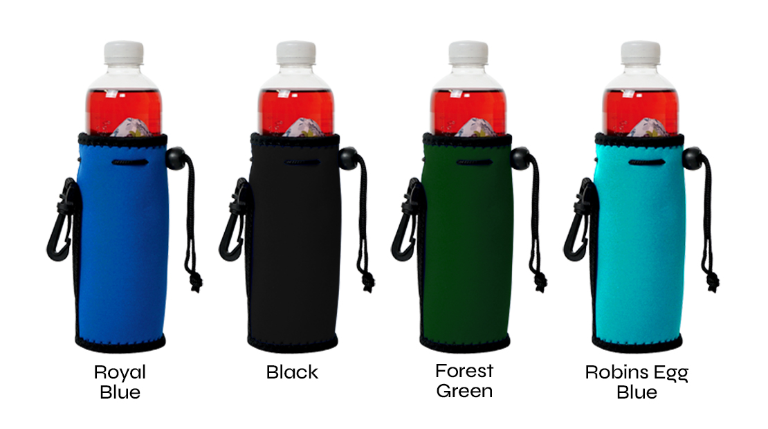 water bottle koozie colors available