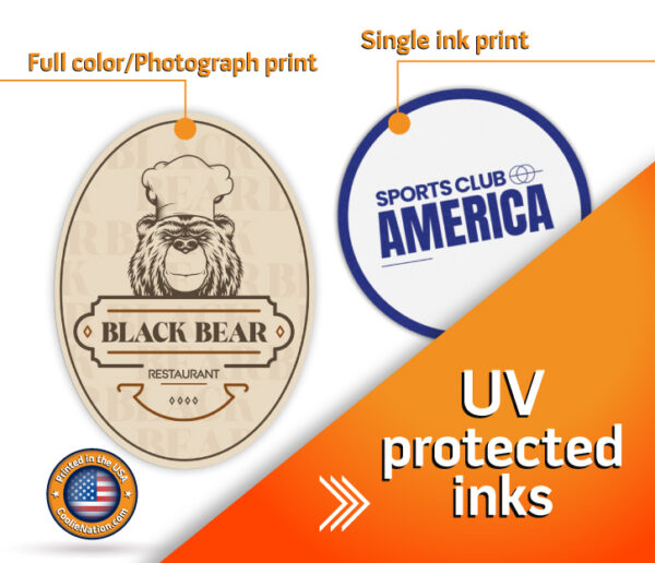 Custom oval and circle stickers with personalized designs