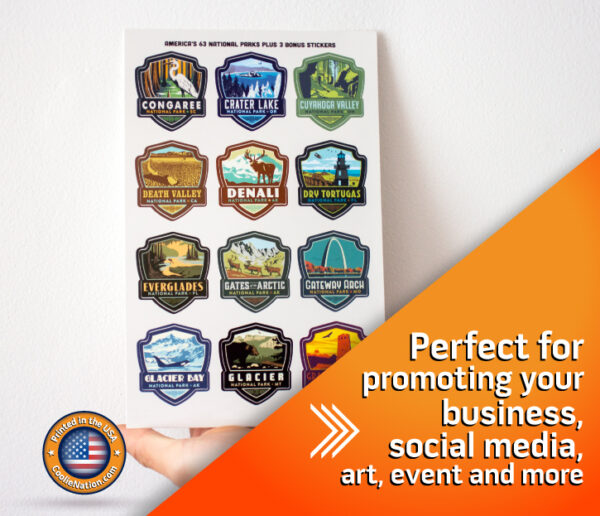 Assorted stickers with unique designs for promoting your business