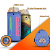 Tall beer can coolers with foam material and custom stitching, printed sublimation and bottom available