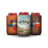 Personalized koozies with custom Texas theme