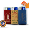 three-pack of koozies designed for 8-ounce slim mini beer cans, perfect for promote business brand, bachelor parties and weddings.