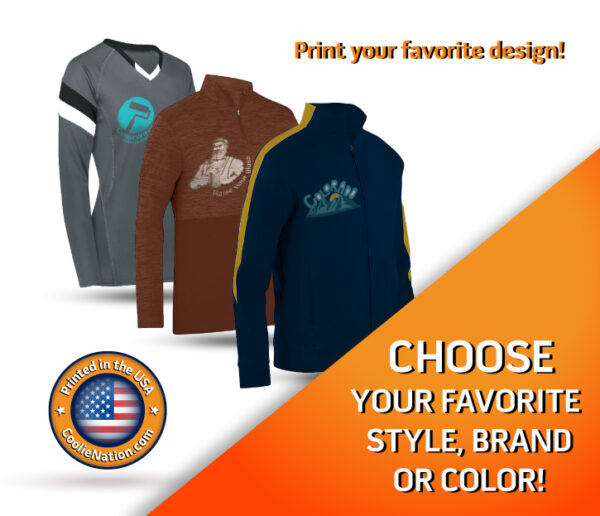 Custom sport wear pick your favorite brand or color