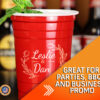 Personalized steel cup perfect for weddings