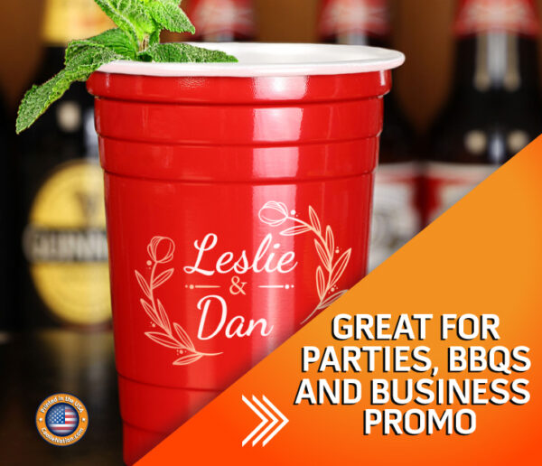 Personalized steel cup perfect for weddings