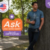 Man wearing a custom Axeron Gym hoodie and joggers outdoors. Ask your sales agent about rush options. Printed in the USA.