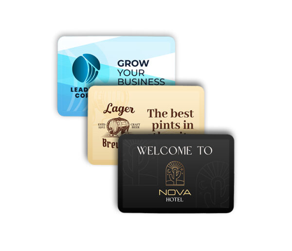 Anti-fatigue mat with a personalized touch, with custom graphics for added functionality and aesthetic appeal