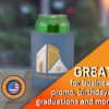 Hard foam can koozies with eye-catching multi-ink prints of a company logo