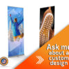 Professional-grade retractable banner with custom graphics