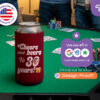 Personalized 24 oz tall can koozie with photo and birthday design on poker table, custom printed by CoolieNation.