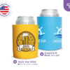 Custom hard foam koozies with multi-color ink printing, durable and high-quality designs from CoolieNation.