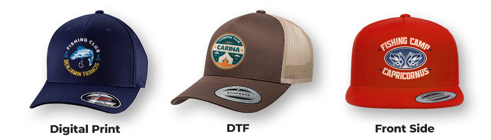 Personalized custom snapback and fitted hats