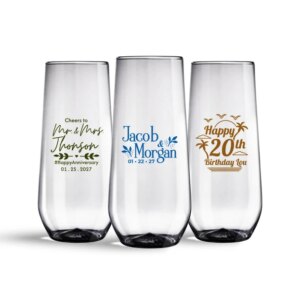 10 Oz Stemless Flute