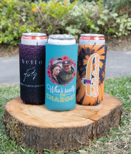 Custom Photograph and Full Color KOOZIE y Coolies - Slider-20
