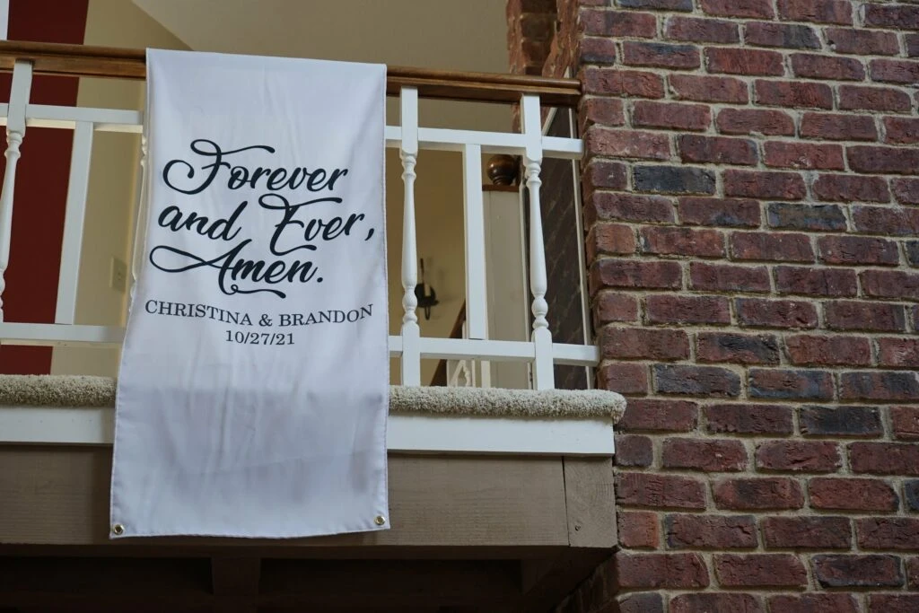 Personalized wedding banner