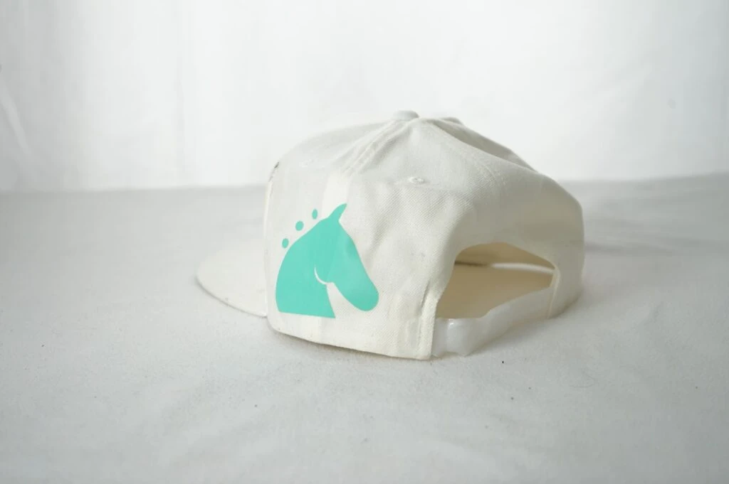 Equestrian logo on a custom hat